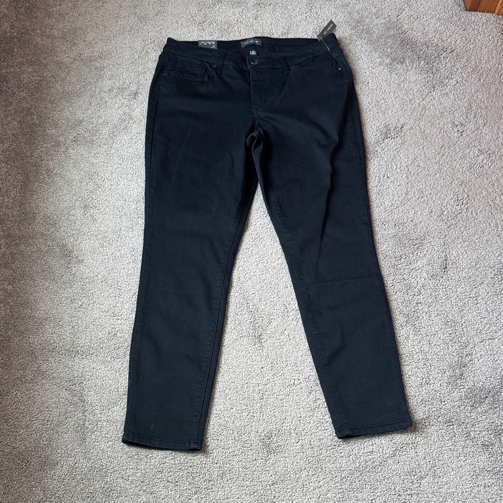 The Limited Black Skinny Jeans SIZE 12 Stretch Mid Rise Classic